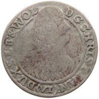 GERMAN STATES 6 KREUZER 1665 SCHLESIEN LIEGNITZ BRIEG Christian 1639-1672. #t033 0017 - Groschen & Andere Kleinmünzen