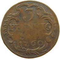 GERMAN STATES 3 PFENNIG 1760 MAINZ ERZBISTUM Johann Friedrich Karl, Graf Von Ostein 1743-1763 #t033 0065 - Groschen & Andere Kleinmünzen