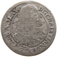 GERMAN STATES 3 KREUZER 1661 SCHLESIEN LIEGNITZ BRIEG Christian 1639-1672 #t032 0419 - Monedas Pequeñas & Otras Subdivisiones