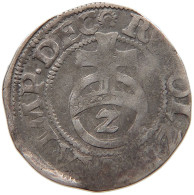 GERMAN STATES 2 KREUZER 1594 PFALZ SIMMERN Reichard 1569-1598 #t033 0347 - Monedas Pequeñas & Otras Subdivisiones