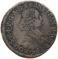 GERMAN STATES 15 KREUZER 1690 MAINZ ERZBISTUM Anselm Franz Von Ingelheim 1679-1695. #t033 0223 - Monedas Pequeñas & Otras Subdivisiones