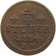 GERMAN STATES 1/4 STÜBER 1784 JÜLICH BERG Karl Theodor 1742-1799 #t033 0077 - Monedas Pequeñas & Otras Subdivisiones