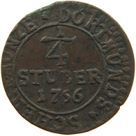 GERMAN STATES 1/4 STÜBER 1756 DORTMUND #t032 0991 - Petites Monnaies & Autres Subdivisions