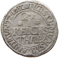 GERMAN STATES 1/24 TALER 1692 MÜNSTER BISTUM Friedrich Christian Von Plettenberg 1688-1706. #t033 0211 - Small Coins & Other Subdivisions