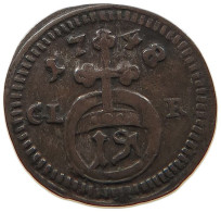 GERMAN STATES 1 PFENNIG 1748 BRANDENBURG BAYREUTH Friedrich 1735-1763 #t032 0537 - Small Coins & Other Subdivisions