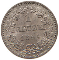 GERMAN STATES 1 KREUZER 1864 FRANKFURT #t032 1093 - Petites Monnaies & Autres Subdivisions