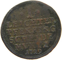 GERMAN STATES 1 PFENNIG 1729 SACHSEN EISENACH Wilhelm Heinrich 1729-1741 SELTEN #t032 1009 - Groschen & Andere Kleinmünzen