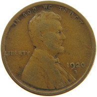 UNITED STATES OF AMERICA CENT 1920 S LINCOLN #t032 0447 - 1909-1958: Lincoln, Wheat Ears Reverse