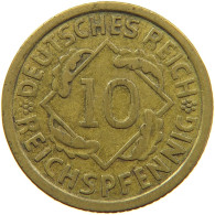 WEIMARER REPUBLIC 10 REICHSPFENNIG 1931 G #t033 0185 - 10 Renten- & 10 Reichspfennig