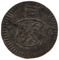 SWITZERLAND EINSETIGER PFENNIG CHUR Ulrich VII. Von Federspiel. 1692–1728 #t032 0583 - Ville De Coire