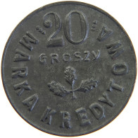 POLAND Kowel, 50. Pułk Piechoty Strzelców Kresowych, 20 Groszy MILITARY ISSUE #t032 0437 - Polen