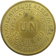 PERU SOL 1946 #t029 0417 - Peru