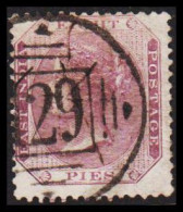 1860. INDIA. Victoria. EIGHT PIES. Interesting Cancels. 29. - JF544354 - 1858-79 Crown Colony