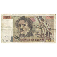 France, 100 Francs, Delacroix, 1985, G.97, TB, Fayette:69.09, KM:154b - 100 F 1978-1995 ''Delacroix''