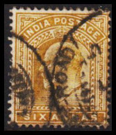 1902-1903. INDIA. Edward VII. SIX ANNAS.  - JF544371 - 1902-11  Edward VII
