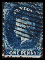 1863-1869. CEYLON. Victoria. ONE PENNY. Perforated. Watermark Crown. Fine Cancel. (MICHEL 30) - JF544378 - Ceylan (...-1947)