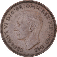 Monnaie, Grande-Bretagne, George VI, Farthing, 1944, TTB+, Bronze, KM:843 - B. 1 Farthing