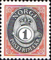 Norvège Poste N** Yv:1064 Mi:1107y Postfrim Chiffre Dans Cor De Poste - Unused Stamps