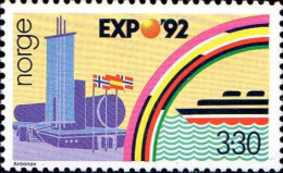 Norvège Poste N** Yv:1051 Mi:1094 Expo'92 Seville Pavillon Norvégien - Unused Stamps