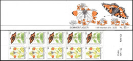 Norvège Carnet N** Yv:C1071 Mi:MH20 Sommerfugler 10 Frimerker à Kr.3,50 - Booklets