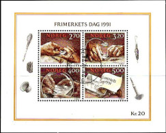 Norvège Bloc Obl Yv:15 Mi:15 Frimerkets Dag 1991 (TB Cachet Rond) - Blocks & Sheetlets
