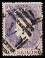 1861-1863. CEYLON. Victoria. ONE SHILLING. Perforated. Very Fine Cancel. (MICHEL 21) - JF544387 - Ceylon (...-1947)