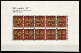 Dänemark Aus Jahrgang 1981 Postfrisch Kleinbogen Aus Julemarken #HP959 - Sonstige & Ohne Zuordnung