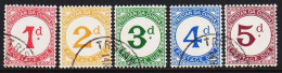 1957. TRISTAN Da CUNHA. POSTAGE DUE. Complete Set With 5 Stamps.  (Michel Porto 1-5) - JF544398 - Tristan Da Cunha