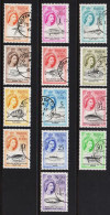 1961. TRISTAN Da CUNHA. Queen Elisabeth II. Complete Set With 13 Stamps With Maritime Life,... (Michel 42-54) - JF544399 - Tristan Da Cunha