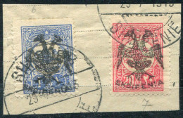 Albanien, 1913, 6, 7, Briefstück - Albania