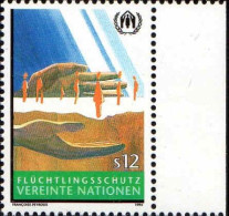 ONU (Vienne) Poste N** Yv:186 Mi 166  Flüchtlingsschutz (Bord De Feuille) - Unused Stamps