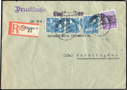 Amerik.+Brit. Zone (Bizone), 1948, 37 I + 43 II (3), Brief - Lettres & Documents