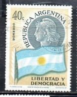 ARGENTINA 1958 TRASMISSION OF PRESIDENTIAL POWER REPUBLIC SYMBOL 40c USED USADO OBLITERE' - Oblitérés