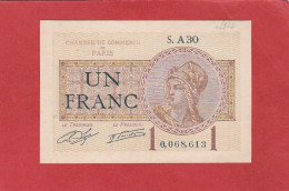Chambre De Commerce De Paris - Un Franc - Chamber Of Commerce