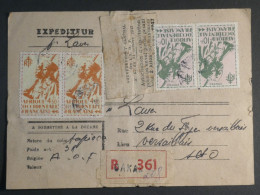 DM 8  AOF   LETTRE CARTON COLIS   1947  PETIT BUREAU  BAKA     +AFF. INTERESSANT+++ - Lettres & Documents