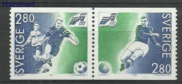 Sweden 1992 Mi 1712-1713 MNH  (ZE3 SWDpar1712-1713b) - Europees Kampioenschap (UEFA)
