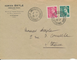 France Cover Stamp's Day St. Etienne 5-3-39 - Stamp's Day