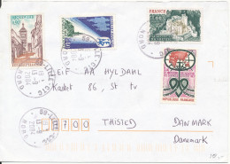 France Cover Sent To Denmark Lille 13-9-2004 With More Topic Stamps - Cartas & Documentos