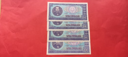 Romania Rumanien Bancnota 100 Lei 1966 4 Buc Serie Consecutiva - Roumanie