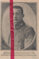 Oorlog Guerre 14/18 - Aviateur Piloot Lieutenant Werner Voss - Orig. Knipsel Coupure Tijdschrift Magazine - 1917 - Non Classés