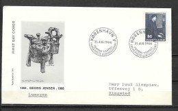 1966 - 451 - Georg Jensen - FDC