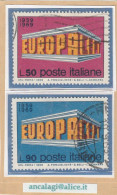 USATI ITALIA 1969 - Ref.0248B "EUROPA UNITA" Serie Di 2 Val. - - 1961-70: Oblitérés