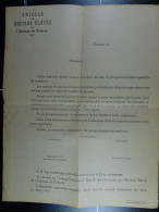 Lettre De L'Amicale Des Anciens Elèves De L'Athénée De Chimay 1947 - Non Classés