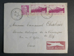 DM 8  MARTINIQUE    LETTRE    1949 A  LERY   FRANCE   ++AFF. INTERESSANT+++ - Storia Postale