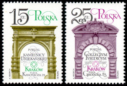 Poland, 1982, Restoration Of Krakow Monuments, MNH, Michel 2841-2842 - Ungebraucht