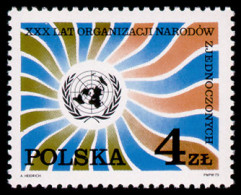 Poland, 1975, United Nations, MNH, Michel 2390 - Unused Stamps