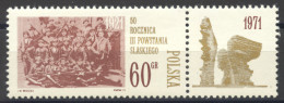 Poland, 1971, Silesian Uprising, MNH Tab, Michel 2078 - Nuovi