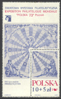 Poland, 1972, Copernicus, Astronomy, Mathematics, Polska Stamp Exhibition, MNH, Michel Block 52 - Neufs