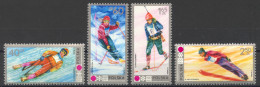 Poland, 1972, Olympic Winter Games Sapporo, Sports, MNH, Michel 2143-2146 - Unused Stamps