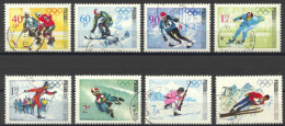 Poland, 1968, Olympic Winter Games Grenoble, Sports, Used, Michel 1820-1827 - Ungebraucht